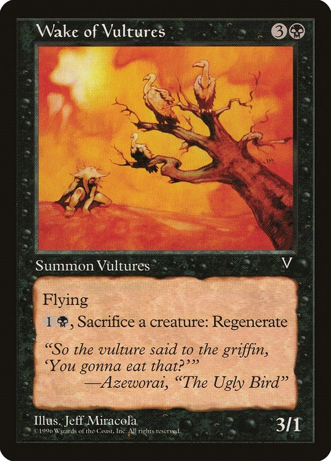 Image for Wake of Vultures (Visions) - Magic: The Gathering