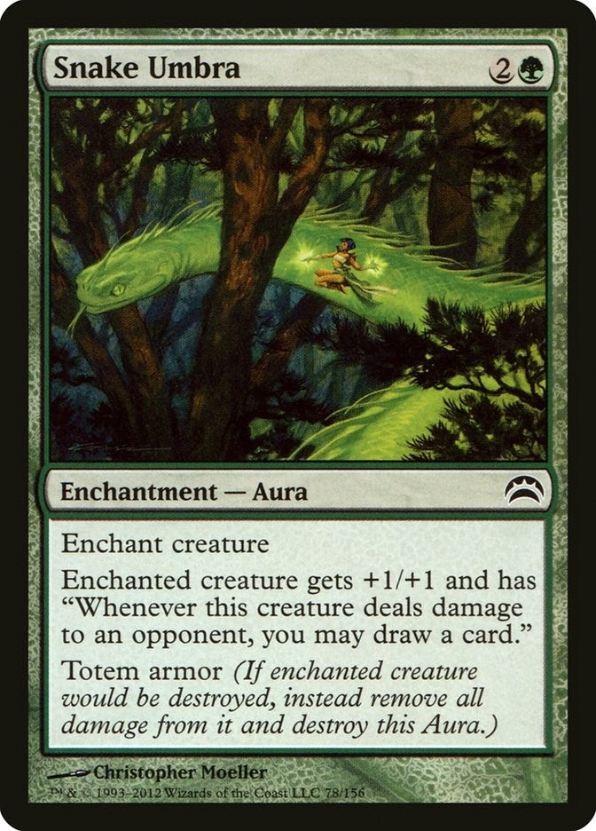 Image for Snake Umbra (Planechase 2012) (78) - Magic: The Gathering