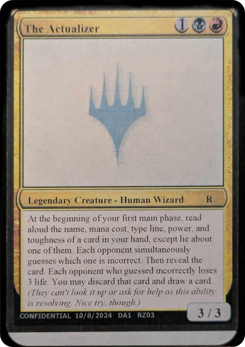 Image for The Actualizer (Un-Known Event Playtest Cards) - Magic: The Gathering