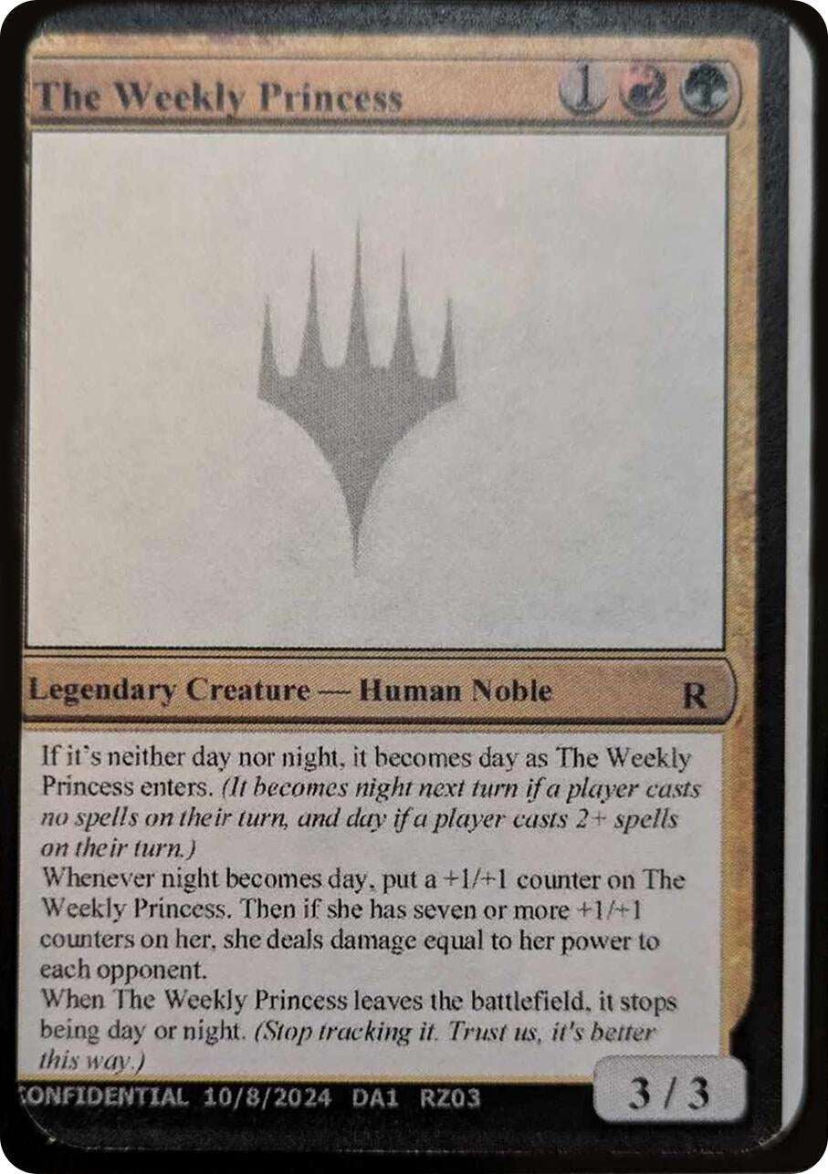 Image for The Weekly Princess (Un-Known Event Playtest Cards) - Magic: The Gathering