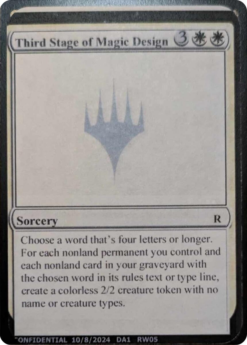 Image for Third Stage of Magic Design (Un-Known Event Playtest Cards) - Magic: The Gathering