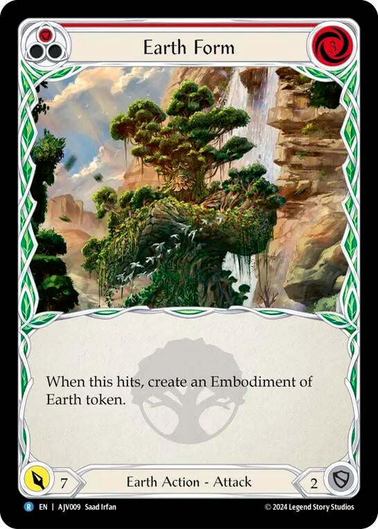 Image for Earth Form (Red) (Armory Deck: Jarl Vetreidi) (AJV009) - Flesh and Blood TCG