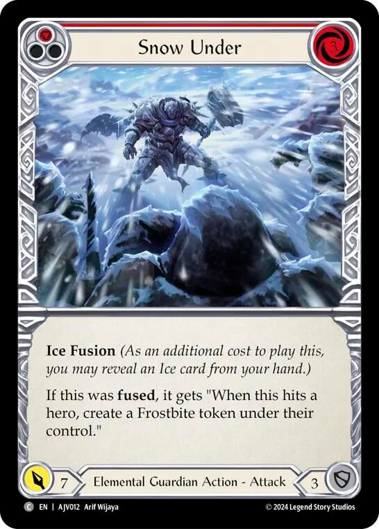 Image for Snow Under (Red) (Armory Deck: Jarl Vetreidi) (AJV012) - Flesh and Blood TCG