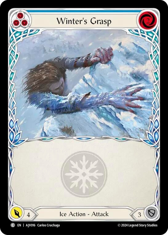 Image for Winter's Grasp (Blue) (Armory Deck: Jarl Vetreidi) (AJV016) - Flesh and Blood TCG