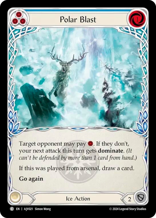Image for Polar Blast (Blue) (Armory Deck: Jarl Vetreidi) (AJV021) - Flesh and Blood TCG
