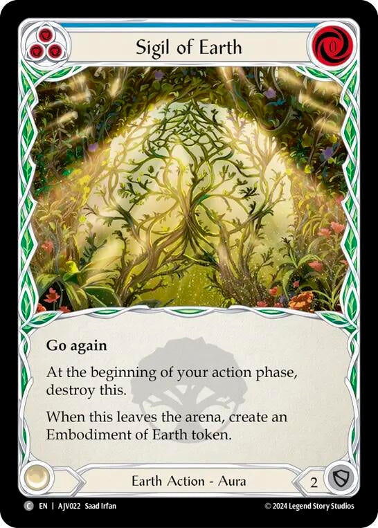 Image for Sigil of Earth (Armory Deck: Jarl Vetreidi) (AJV022) - Flesh and Blood TCG