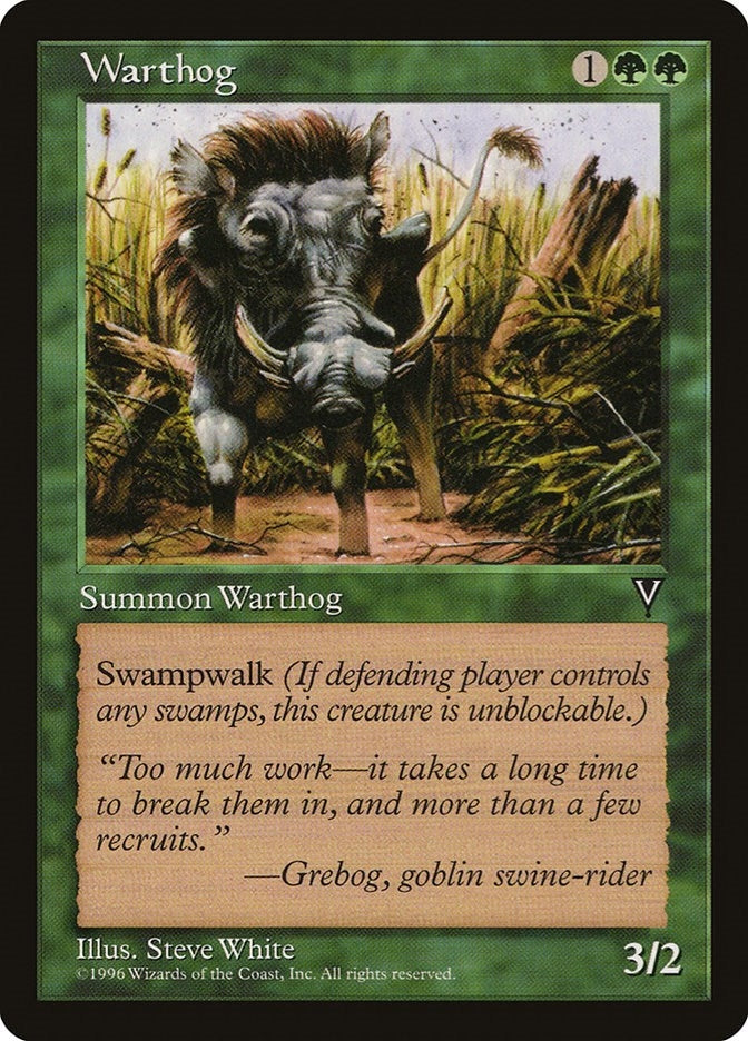 Image for Warthog (Visions) - Magic: The Gathering