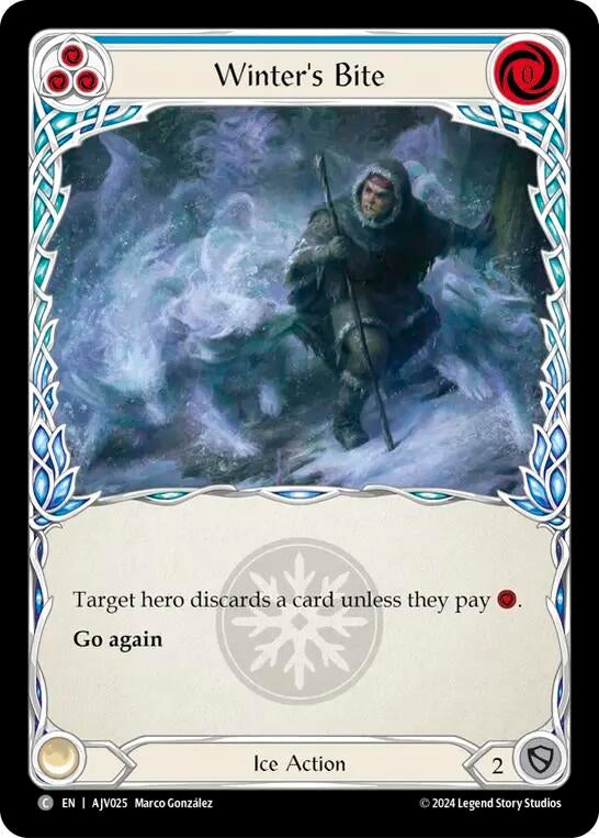 Image for Winter's Bite (Blue) (Armory Deck: Jarl Vetreidi) (AJV025) - Flesh and Blood TCG
