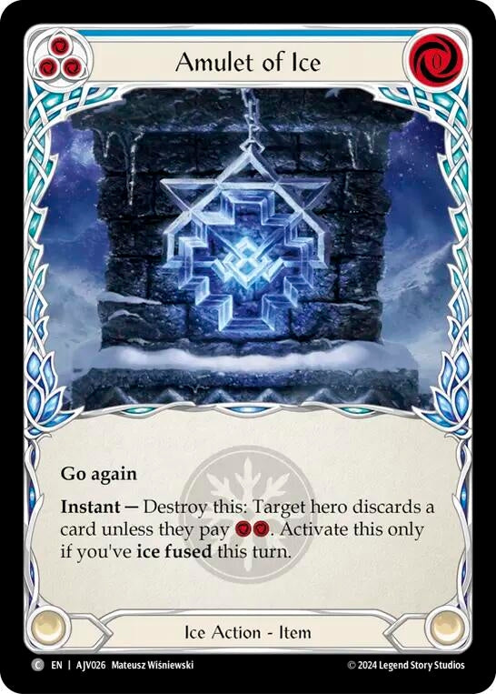 Image for Amulet of Ice (Armory Deck: Jarl Vetreidi) (AJV026) - Flesh and Blood TCG
