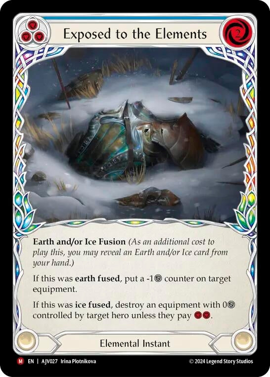 Image for Exposed to the Elements (Armory Deck: Jarl Vetreidi) (AJV027) - Flesh and Blood TCG