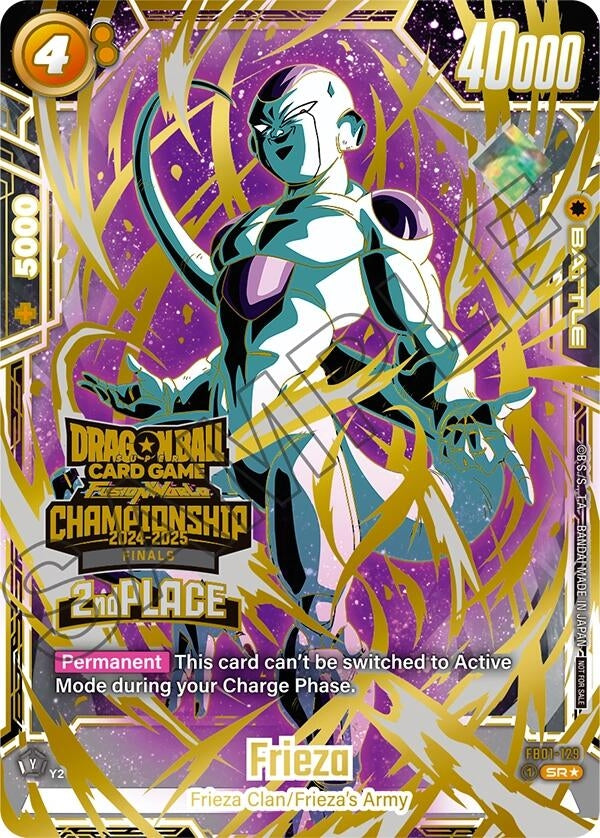Image for Frieza - FB01-129 (Championship 2024-2025 Finals 2nd Place) (Tournament and Championship Promos) (FB01-129) - Dragon Ball Super: Fusion World
