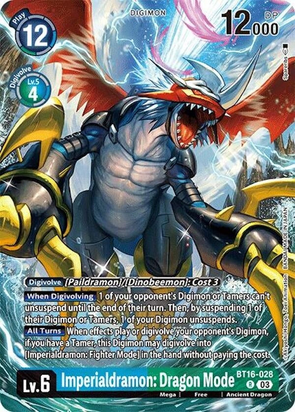 Image for Imperialdramon: Dragon Mode (Alternate Art) (LM) (BT16-028 R) - Digimon Card Game