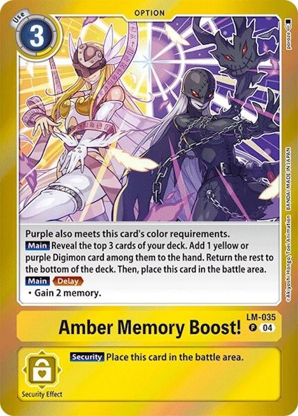 Image for Amber Memory Boost! (LM) (LM-035 P) - Digimon Card Game