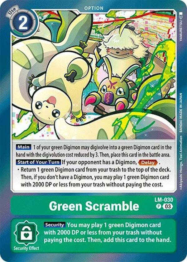 Image for Green Scramble (LM) (LM-030 P) - Digimon Card Game