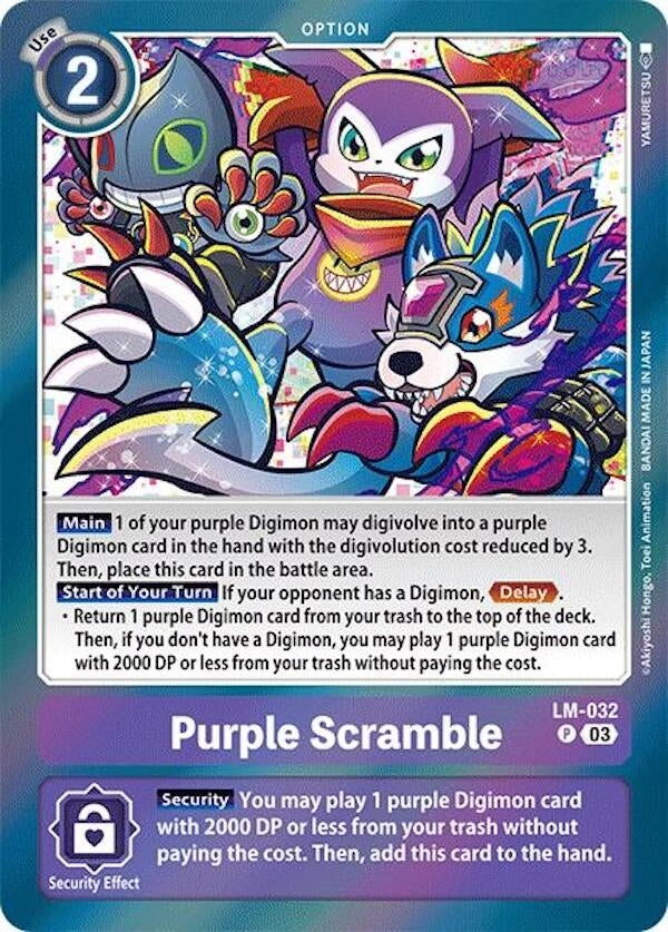 Image for Purple Scramble (LM) (LM-032 P) - Digimon Card Game