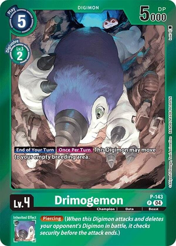Image for Drimogemon (Reprint) (LM) (P-143 P) - Digimon Card Game