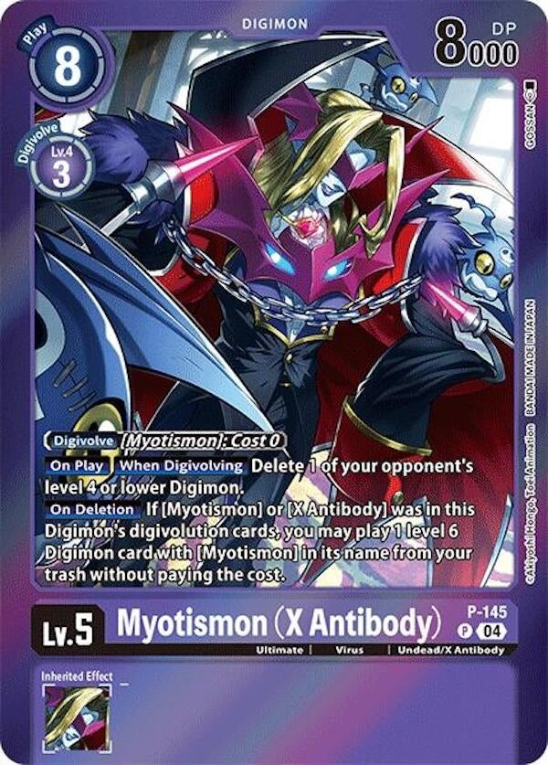 Image for Myotismon (X Antibody) (Reprint) (LM) (P-145 P) - Digimon Card Game