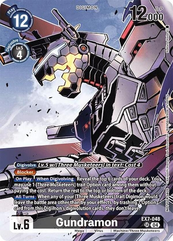 Image for Gundramon (Alternate Art) (Box Topper) (LM) (EX7-048 SR) - Digimon Card Game