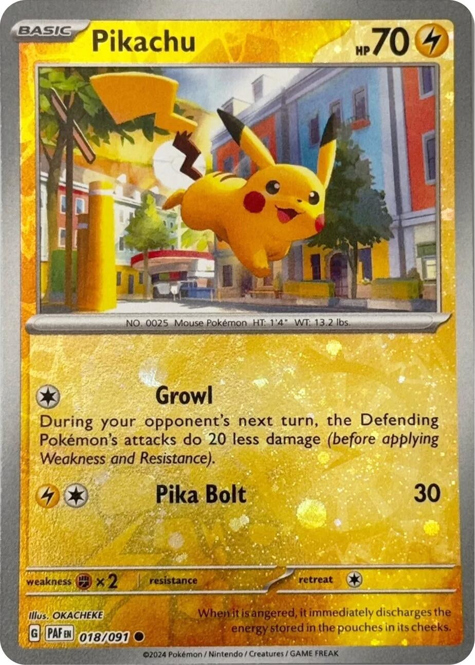 Image for Pikachu - 018/091 (Reverse Cosmos Holo) (Miscellaneous Cards & Products) (018/091) - Pokemon