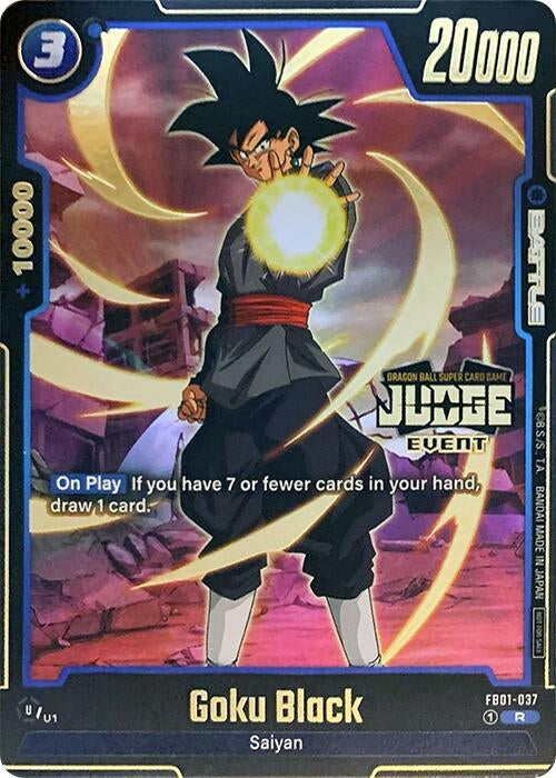 Image for Goku Black - FB01-037 (Judge Pack (Event Judge) 01) (Tournament and Championship Promos) (FB01-037) - Dragon Ball Super: Fusion World