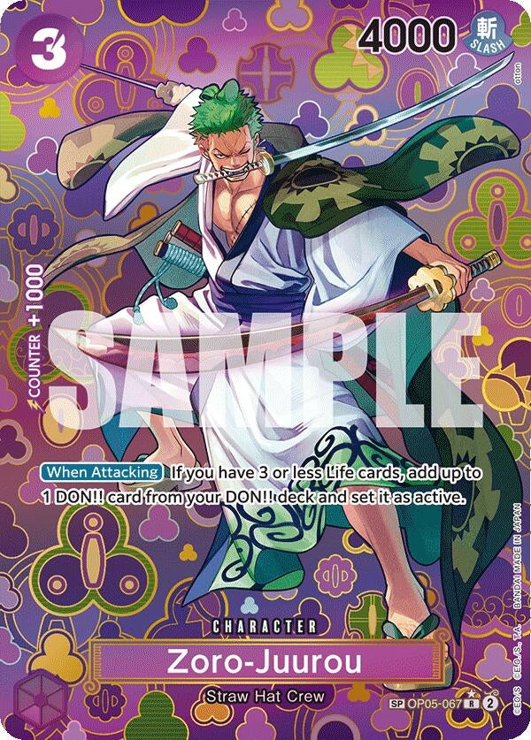 Image for Zoro-Juurou (SP) (Emperors in the New World) (OP05-067) - One Piece Card Game