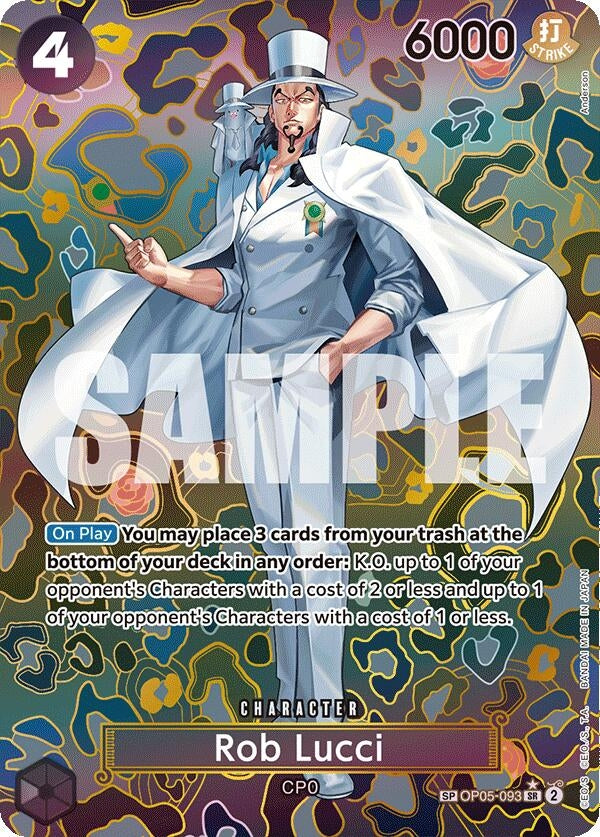 Image for Rob Lucci (SP) (Emperors in the New World) (OP05-093) - One Piece Card Game