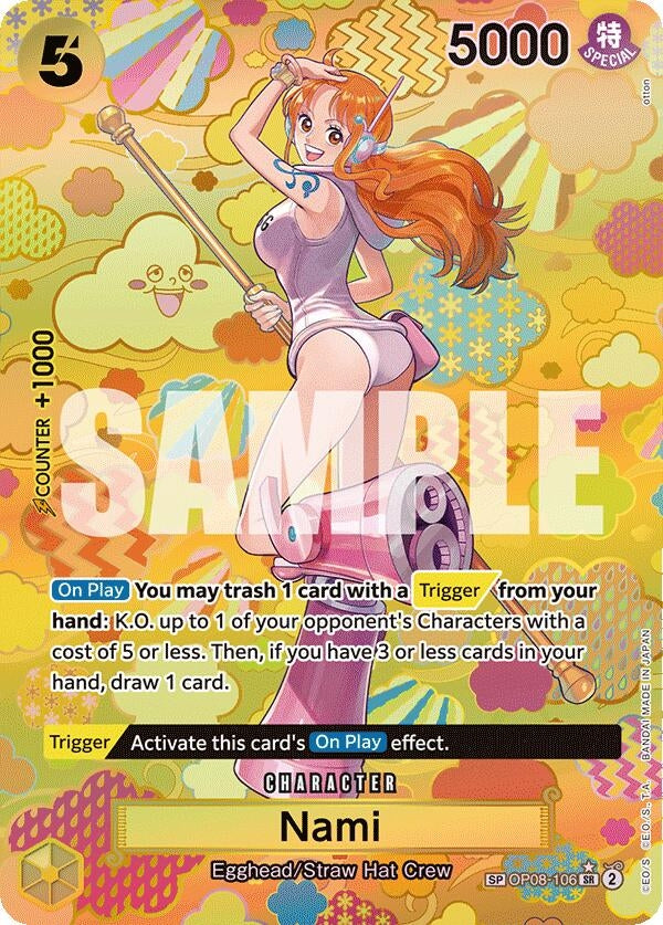Image for Nami (SP) (Emperors in the New World) (OP08-106) - One Piece Card Game