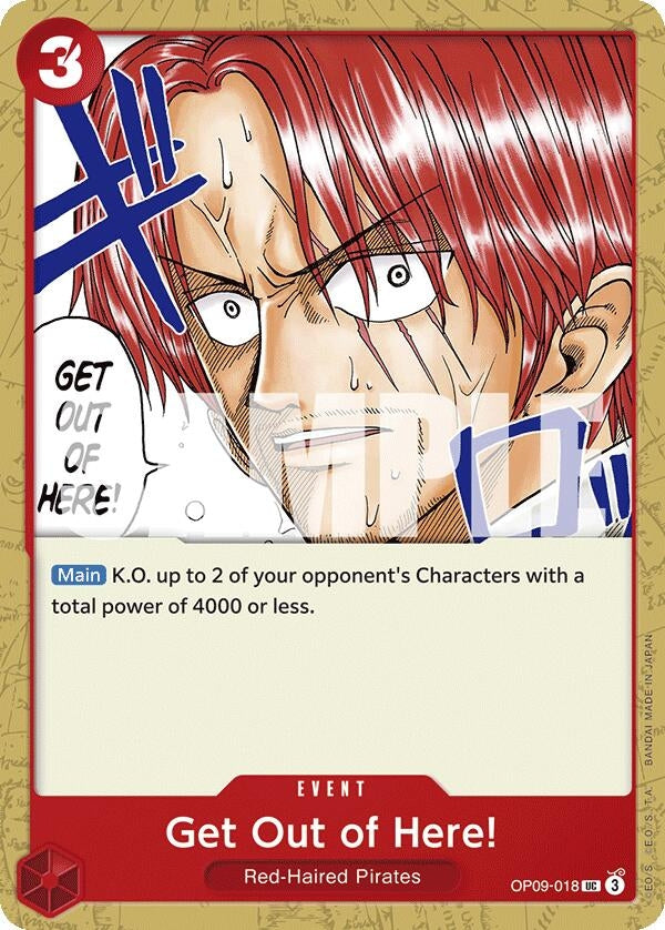 Image for Get Out of Here! (Emperors in the New World) (OP09-018) - One Piece Card Game