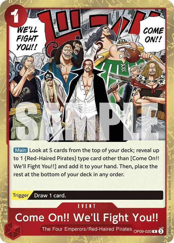 Image for Come On!! We'll Fight You!! (Emperors in the New World) (OP09-020) - One Piece Card Game