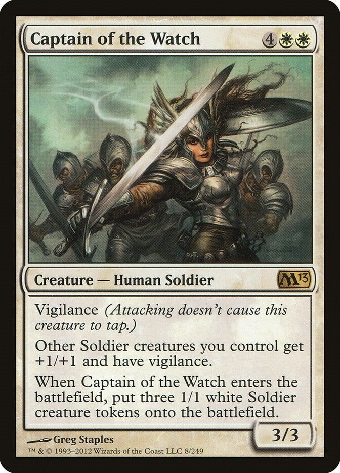 Image for Captain of the Watch (Magic 2013 (M13)) (8) - Magic: The Gathering