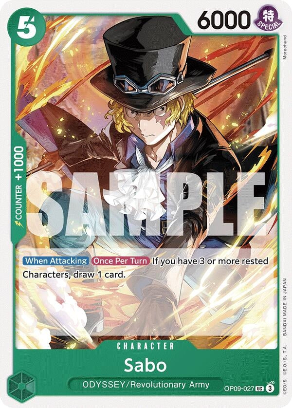 Image for Sabo (027) (Emperors in the New World) (OP09-027) - One Piece Card Game