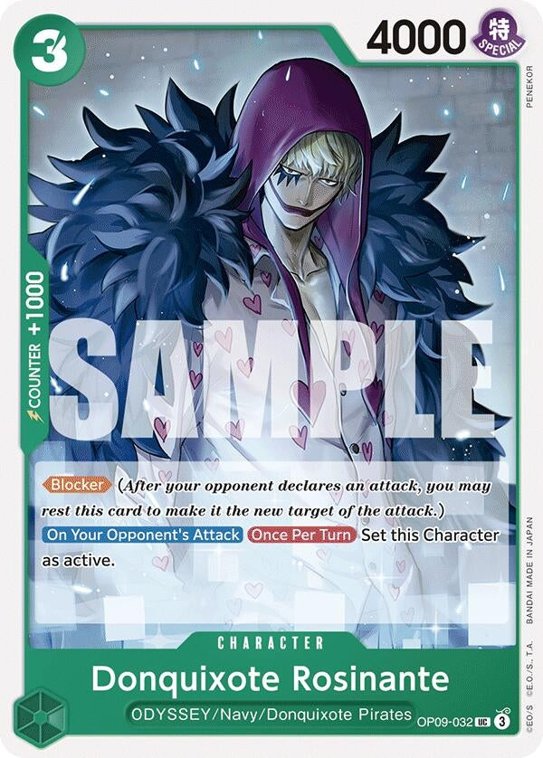 Image for Donquixote Rosinante (032) (Emperors in the New World) (OP09-032) - One Piece Card Game
