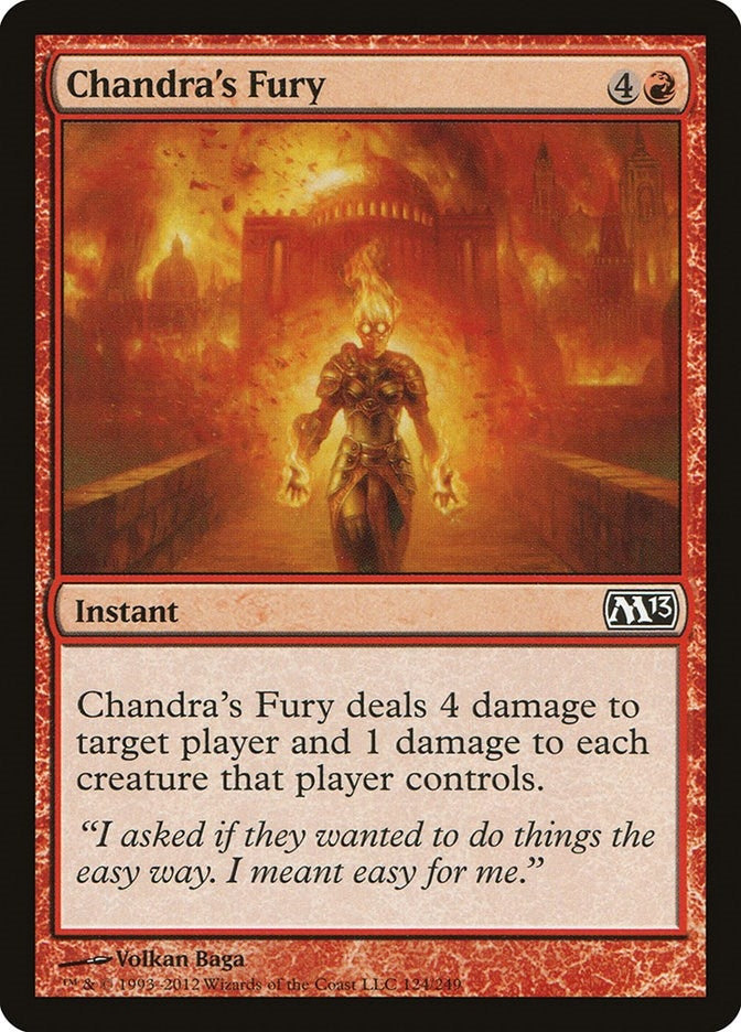 Image for Chandra's Fury (Magic 2013 (M13)) (124) - Magic: The Gathering