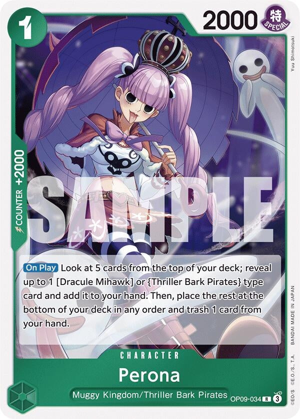 Image for Perona (Emperors in the New World) (OP09-034) - One Piece Card Game