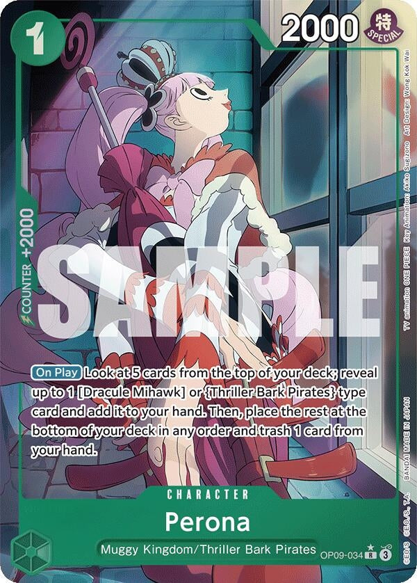 Image for Perona (Parallel) (Emperors in the New World) (OP09-034) - One Piece Card Game