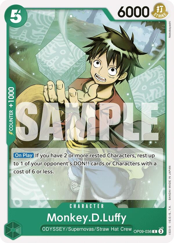 Image for Monkey.D.Luffy (036) (Emperors in the New World) (OP09-036) - One Piece Card Game