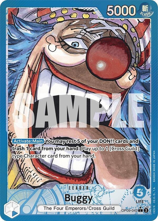 Image for Buggy (042) (Parallel) (Emperors in the New World) (OP09-042) - One Piece Card Game
