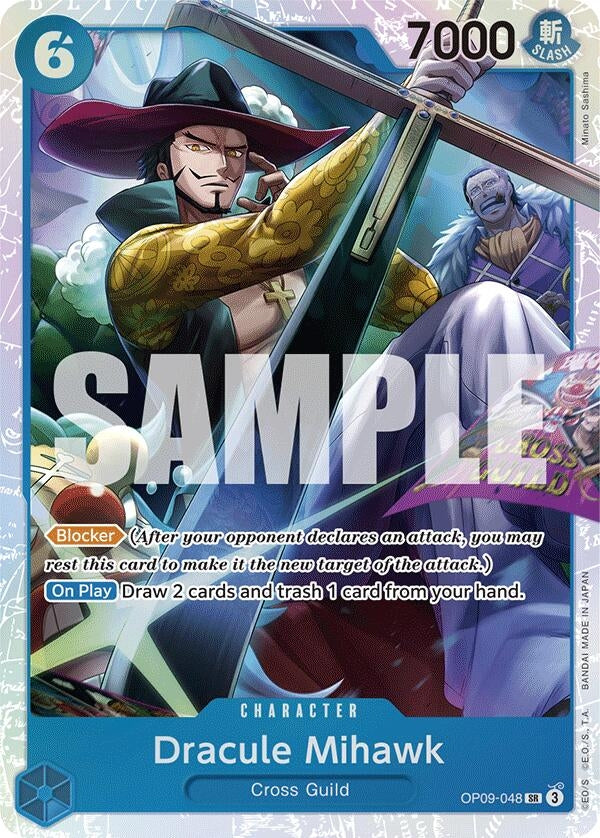 Image for Dracule Mihawk (Emperors in the New World) (OP09-048) - One Piece Card Game