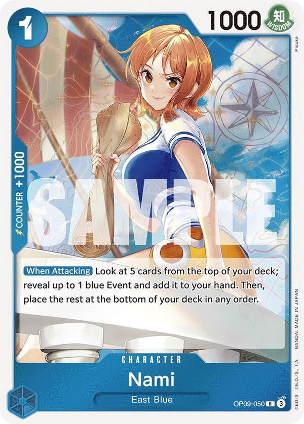 Image for Nami (050) (Emperors in the New World) (OP09-050) - One Piece Card Game