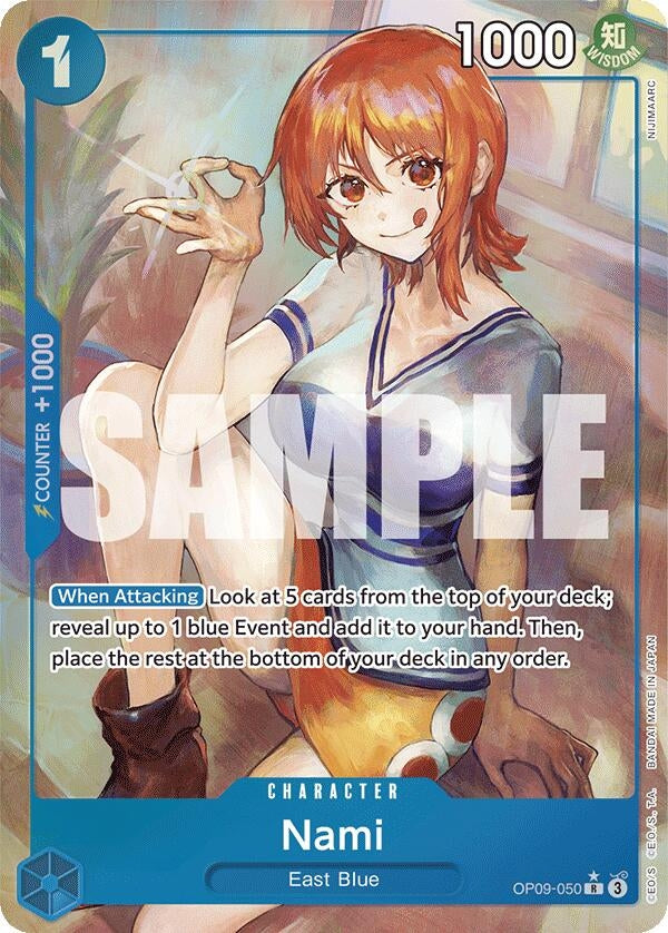 Image for Nami (050) (Parallel) (Emperors in the New World) (OP09-050) - One Piece Card Game