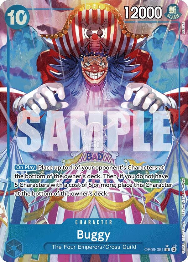 Image for Buggy (051) (Alternate Art) (Emperors in the New World) (OP09-051) - One Piece Card Game