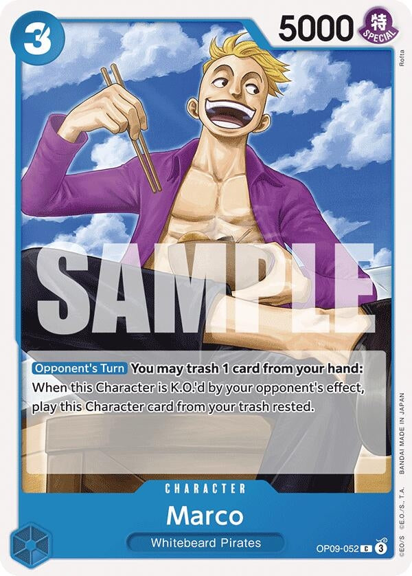 Image for Marco (Emperors in the New World) (OP09-052) - One Piece Card Game