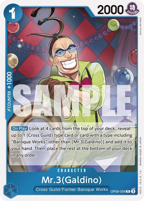 Image for Mr.3(Galdino) (Emperors in the New World) (OP09-056) - One Piece Card Game