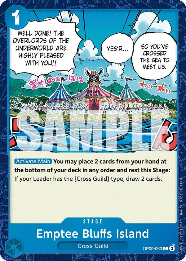 Image for Emptee Bluffs Island (Emperors in the New World) (OP09-060) - One Piece Card Game