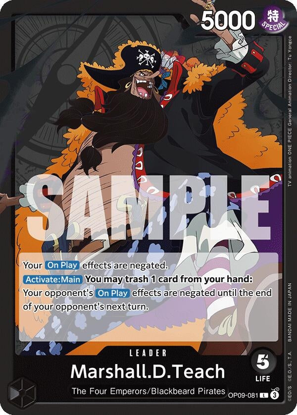 Image for Marshall.D.Teach (081) (Emperors in the New World) (OP09-081) - One Piece Card Game