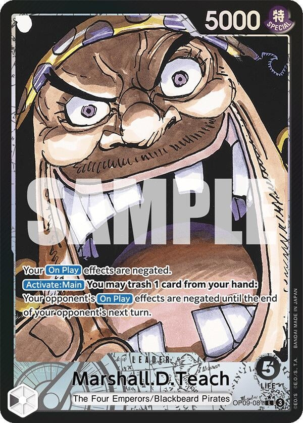 Image for Marshall.D.Teach (081) (Parallel) (Emperors in the New World) (OP09-081) - One Piece Card Game