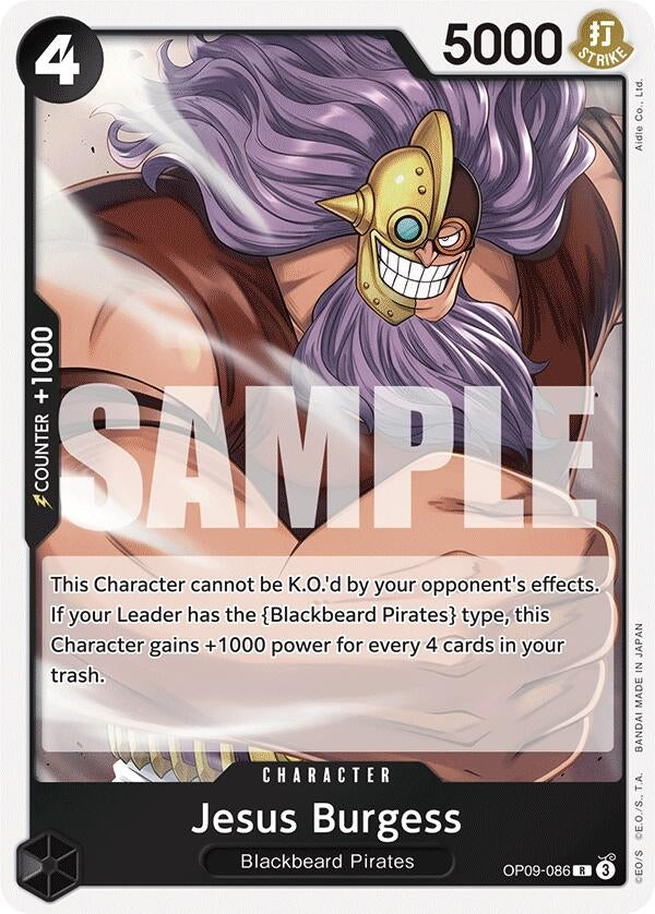 Image for Jesus Burgess (Emperors in the New World) (OP09-086) - One Piece Card Game