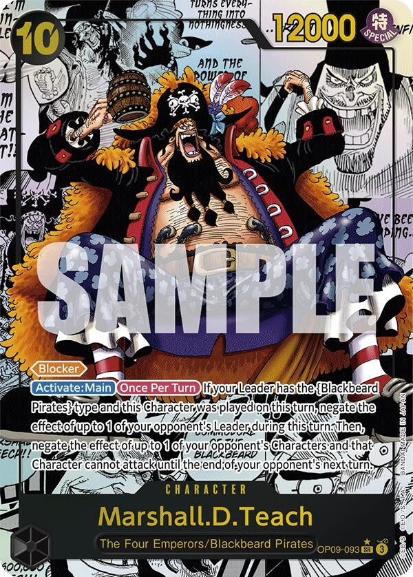 Image for Marshall.D.Teach (093) (Manga) (Emperors in the New World) (OP09-093) - One Piece Card Game