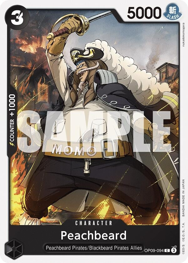 Image for Peachbeard (Emperors in the New World) (OP09-094) - One Piece Card Game