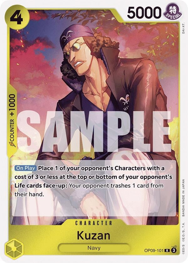 Image for Kuzan (Emperors in the New World) (OP09-101) - One Piece Card Game
